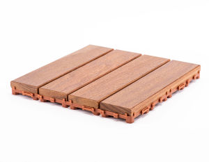 [6 PCS PACK] DIY Merbau Deck Tile -outdoor garden tile - hardwood decking tile - timber decks - 30 x 30 x 3cm