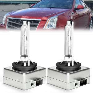 Headlight Bulbs Compatible With Cadillac CTS 2008-2014 D1S High Low Beam Xenon HID Light Bulb Combo Super Bright 6000K White Plug and Play Pack of 2