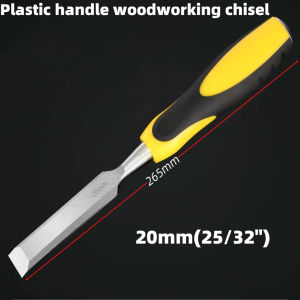 1Pcs Premium Chrome Vanadium Steel Woodworking Chisel-Flat Carving&Slotting Tool for DIY Craftsmen