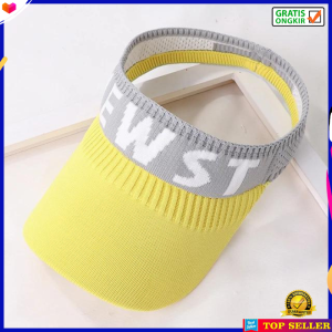 TOPI PANTAI WANITA KOREA VISOR CAP ZUMBA WOMEN HAT KOREA IMPORT OLAHRAGA SPORT AQ1