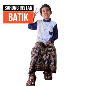 SARUNG INSTAN ANAK LAKI LAKI MOTIF BATIK/SARUNG ANAK DG KARET PINGGANG/SARUNG BATIK/SARUNG ANAK/SARUNG MURAH/BATIK HALUS/SARUNG INSTAN ANAK MODEL ROK