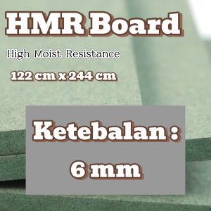 6mm HMR Board High Moisture Resistance Papan Kayu Olahan 1220x2440mm - Tebal 6mm (Pembelian minimal 10 lembar) Panel kayu tahan akan kelmbapan cocok untuk pembuatan kitchen set