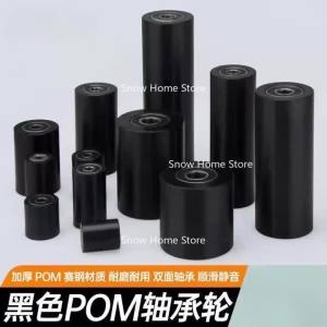Hanson8 POM Double Bearing Polyurethane Rubber Sleeve Conveyor Belt Coated Bearing Guide Wheel Wear-resistant and Silent Sanding Belt 3M8Q4