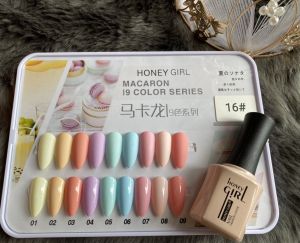Sơn gel móng tay Sơn thạch HONEY GIRL Sét 9 màu tặng kèm bảng màu