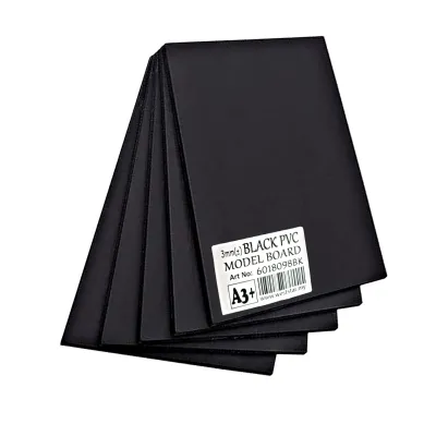 [WETAS] A4 A3 BLACK PVC Model Board Modelling board For Architectural Model Making PVC Board Art Board -Thickness 3mm