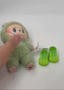 [Free Shipping]Popular Labubu Pendant Rubber Shoes For Labubu Open-Toe Smiley Sneakers Labubu Accessories Dolls Of First Second And Third Generation