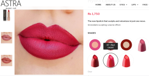 Son Italy Astra Hydra Lipsticks 4g - ống son 2 màu tạo khối