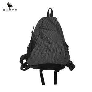 AUOTE ปกระเป๋าปีนเขากลางแจ้งผู้หญิงมีโบว์คาดลำตัวกันน้ำกระเป๋าสะพายไหล่กระเป๋าเดินทางท่องเที่ยวน้ำหนักเบากระเป๋าออกกำลังกายกีฬาลำลองกระเป๋าแคมป์ปิ้ง