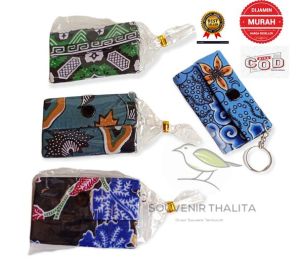 50 PCS SOUVENIR GANTUNGAN KUNCI DOMPET BATIK STNK/SOUVENIR MURAH/ULANGTAHUN /HAJATAN