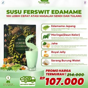 Ferswit Susu Edamame Jepang Asli Original Solusi Nyeri Sendi Kolestrol Dan Asam Urat 200 gr
