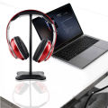 Headphone Stand Universal Desktop Headset Holder with Aluminum Supporting Bar Flexible Headrest for All Headphones Size. 