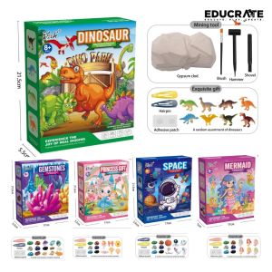 EducratePH THEMED DIG KIT EXCAVATION TOY MINING Digging crystal excavate STEM Science