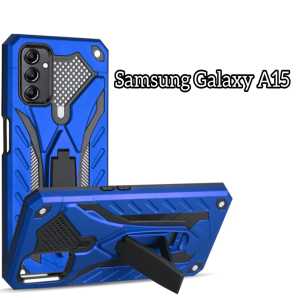 Casing Hp Untuk Samsung Galaxy A15 HardCase Phantom Robot Kick Standing Hibryd Armor