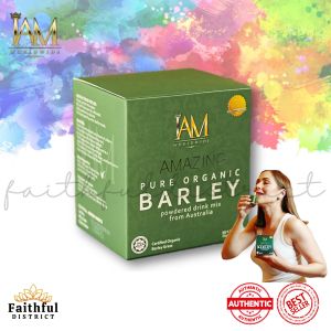Original Amazing Pure Organic Barley Herbal Powder ( 1 Box ) by IAM Worldwide Food Supplement For Men and Women Cures Gout Arthritis Diabetes PCOS UTI Myoma Ulcer Acid Reflux Fatty liver Fight Cancer Cells l Faithful District l