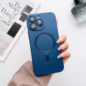 Ultra Flex Matte Metalik Magsafe SoftCase Lens Camera Protection for iPhone 14 Pro Max | 14 Pro | 14 Plus | 14 | 13 Pro Max | 13 Pro Support Wireless Charging Pengisi Daya Nirkabel Casing Cover Soft Hard Silikon