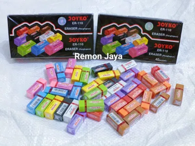 (promo) penghapus joyko hitam putih / 1 pak isi 40 pcs / 20 pcs