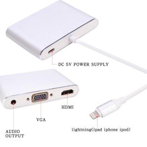 Cáp Chuyển Lightning Ra Hdmi Và Vga Có Cổng Audio