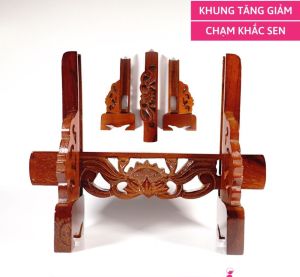 Khung gỗ tăng giảm chạm hoa văn đặt khung hình thờ giá đỡ khung hình thờ - Nhiều cỡ