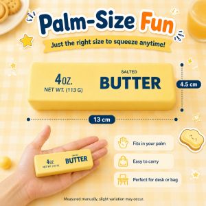 Squishy and Stretchy Fidget Toy Cute Butter Squishy Toy Slow Rising Stress Relief Squeeze Toy