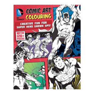 DC Comic Art Wonder Woman Colouring Book (FOR ADULT) Blue Cover