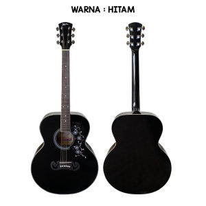 Gitar Akustik Elektrik Merk MyM Seri MY - JJ200 free custom nama dan free packing kayu