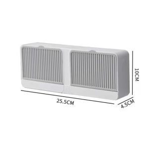 GM Onhand! Vertical Soap Box Double Box Flip Lid Drain Soap Dish