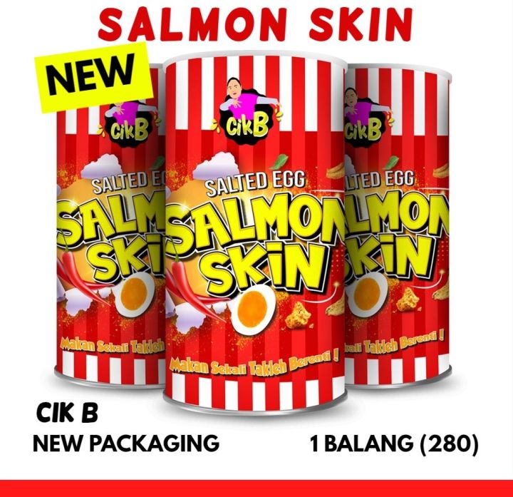 Salmon Skin CIK B Salted Egg Chip (1 BIG) (100% Original) READY STOCK ...