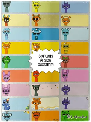 🇸🇬 Fast Shipping ★ Customised Name Sticker Children Stickers Kids Personalised Name Label Waterproof