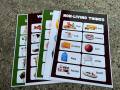 BUNDLE Educational learning materials for kids Laminated A4 Size Chart 125MIC. 