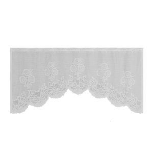 Breathable Sheer Lace Curtain Panel for Kitchen Window Gentle Sunlight Diffusions Effortlessly Setups Solution