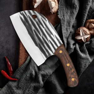 【KW】High quality stainless steel 6-inch Hand Forged Serbian Meat Cleaver, kitchen knives kitchen supplies kitchen tools kitchen utensils