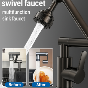 Faucet Accessories No Gap in Coverage Robotic Arm Rotating Faucet Nonslip Waterproofing Durability