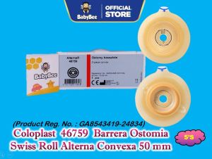 Coloplast 46759 ALTERNA OSTOMY BASEPLATE INT. CONVEX BP 50MM 5S
