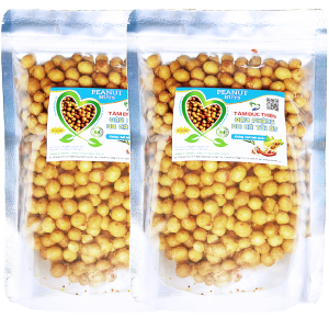 Combo 1KG Đậu Phộng 2 Vị: Tỏi Ớt và Da Cá Tỏi Ớt Tâm Đức Thiện 2 Túi ZIP 500GR Thực Phẩm Đóng Gói Đóng Hộp Ăn Liền đồ ăn vặt Lazada Thực Phẩm Khô bánh kẹo quà Tết