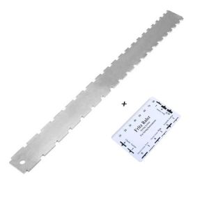 Fret Ruler Guitar Neck Notched Ruler Fret Leveling Skala Scale Fret Fretboard Fret Bender Alat Pres Fret Gitar