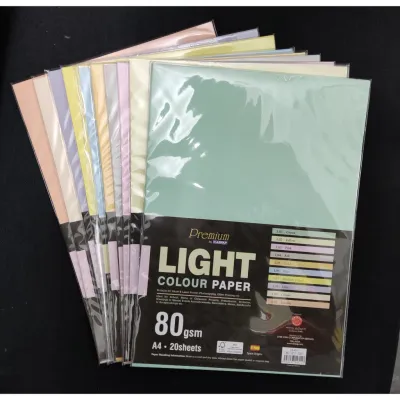 Premium by CAMPAP LIGHT COLOUR PAPER 80gsm A4size 20s
