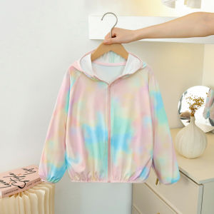 Childrens Cool-Sensing Sun Protection Clothing Tie-Dye Original Yarn Sun Protection Technology