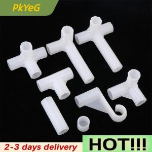 PkYeG 2pcs ID13mm Four Five Way Pipe AdapterShelf Wardrobe Hook Fittings Plant Support ConnectorGarden Watering Irrigation