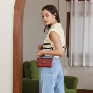 Charin bag - ใหม่! Millie กระเป๋าสตางค์ใบยาวงานออกแบบกระเป๋าคู่ ใช้งานง่ายมากๆ ฟรี! สายสั้น/สายยาว 2 เส้น ปรับการใช้งานได้หลายแบบ