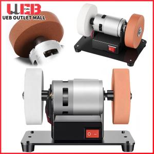UEB Multifunctional Grinding Polishing Machine with 2 Wheels Electric Sharpener Grinder 7 Adjustable Speed for Metal/Jewelry//Wood