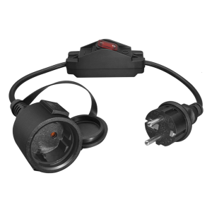 สายอะแดปเตอร์ไฟฟ้า4.8มม. ถึง4.8มม. 2ขั้วตัวผู้กับสาย Power Connector ตัวเมียพร้อมฝาครอบป้องกันไฟฟ้า