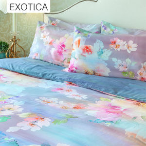 EXOTICA ปลอกผ้านวมถอดซักได้ / ผ้านวมเย็บติด ลาย Cherry Blossoms ขนาด 100นิ้ว x 90"นิ้ว (เหมาะสำหรับที่นอน 6 ฟุต หรือ 5 ฟุต) / ขนาด 70นิ้ว x 90"นิ้ว (เหมาะสำหรับที่นอน 3.5 ฟุต)
