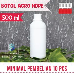 (40 PCS) Botol AGRO 500 ml Botol SOLID 500 ML Botol LABOR 500 ml HDPE FOODGRADE Botol Chemical 500ml