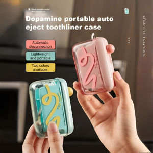 Dopamine dental floss box Portable automatic pop-up dental floss box High-end portable dental floss box Ultra-fine dental floss stick storage box