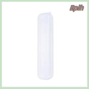 [Epih] Makeup Brush Organizer Transparent With Cover Eyebrow Pencil Boxes Portable Women Cosmetic Storage Organizer Makeup Tools