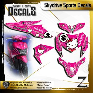 Suzuki Skydrive Sports Decals water-proof sticker HELLOKITTY