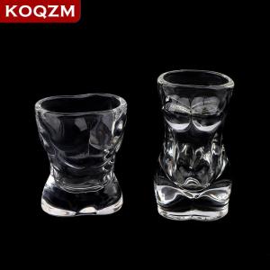 [COD] KOQZM KITCHEN 1PC New Unique Beer Cup Funny Men Women Body Shaped Transparent Wine Bar Drinkware Cocktail Mug Coffee Juice Teacup