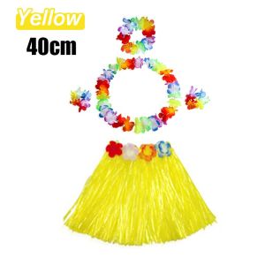 ⭐【LazTop Seller】Hula Grass Skirt Tropical Summer Beach Weeding Birthday Party Decoration Woman Children Hula Dance Supplies ZJJ-Hawaiian-Grass-Skirt