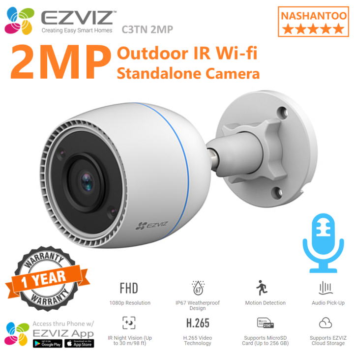 Stand alone cctv camera with store sd card