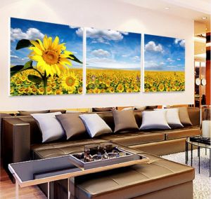 Tranh hoa hướng dương - gạch tranh